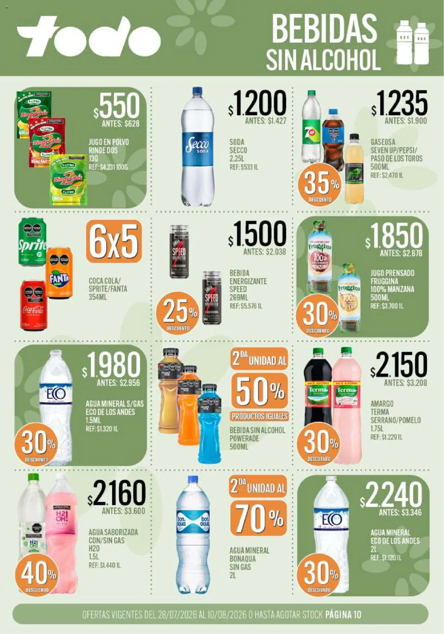 Vista previa del folleto de la tienda Supermercados TODO válido desde el 28/07/2026 