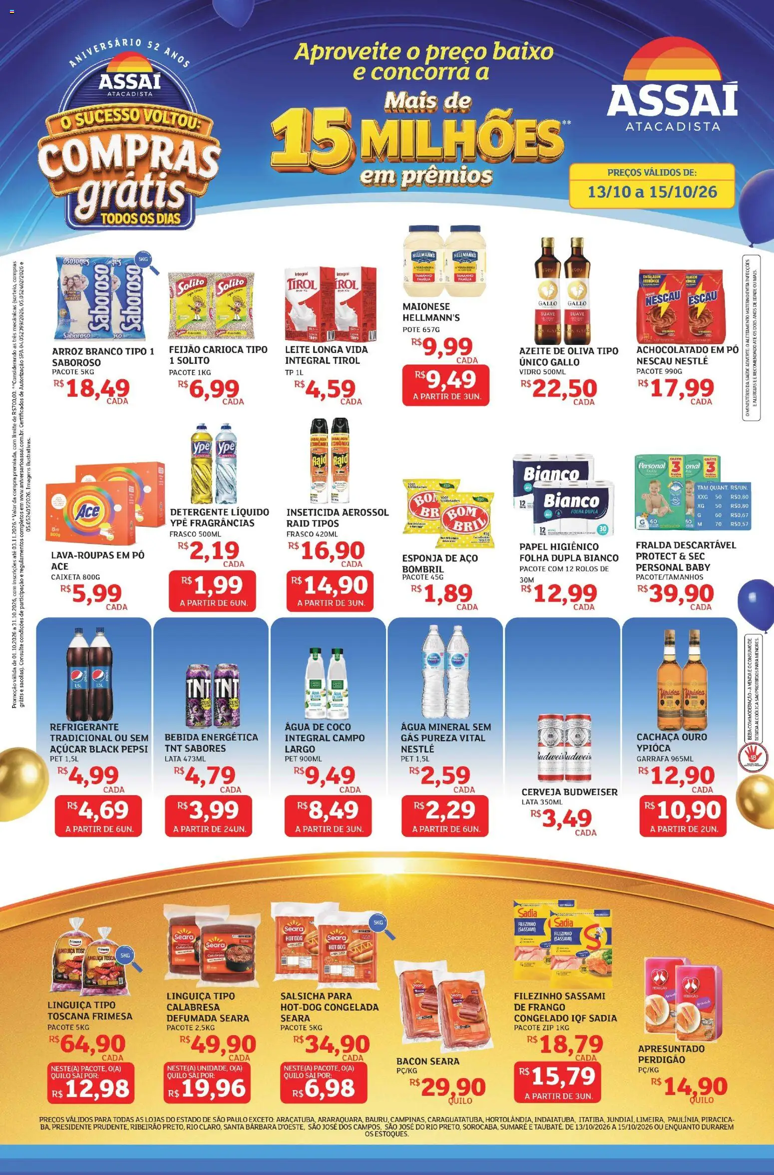 Pré-Visualização do folheto "Assaí Atacadista ofertas - SP" da loja Assaí Atacadista válido a partir de 13/10/2026