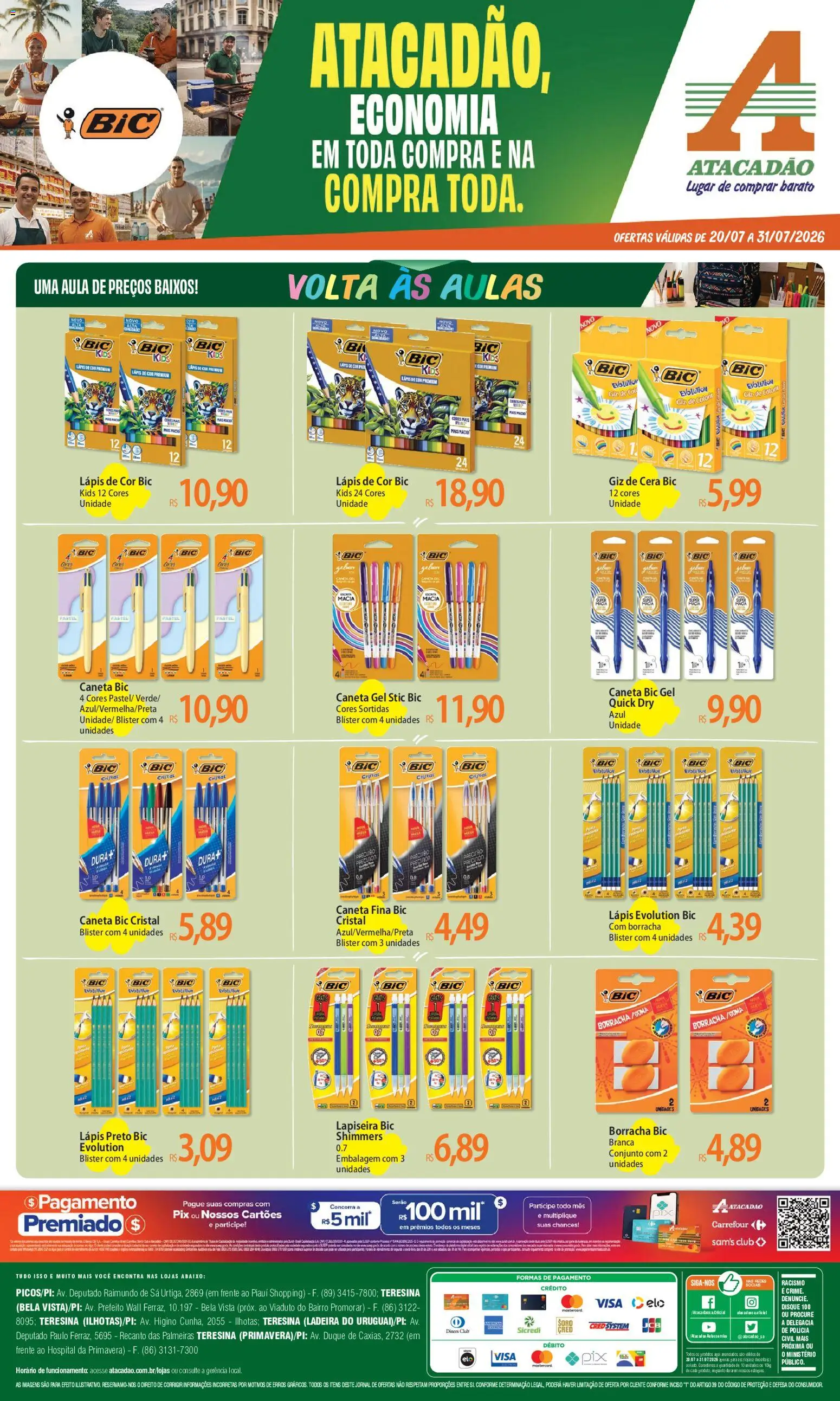 Pré-Visualização do folheto "Atacadão ofertas - PI" da loja Atacadão válido a partir de 20/07/2026