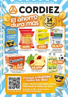 Vista previa del folleto de la tienda Cordiez válido desde el 28/05/2026 