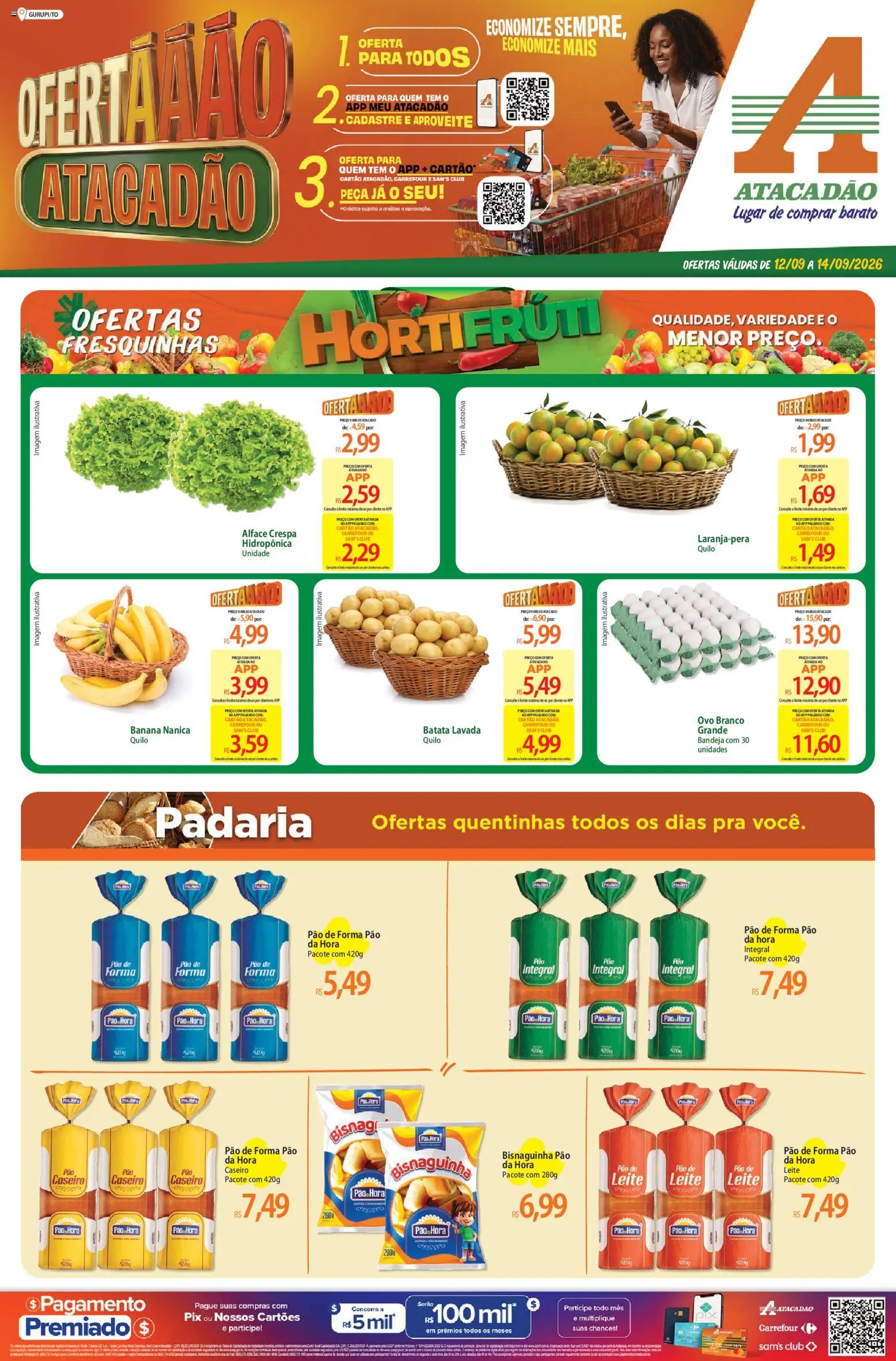 Pré-Visualização do folheto "Atacadão ofertas - TO" da loja Atacadão válido a partir de 12/09/2026