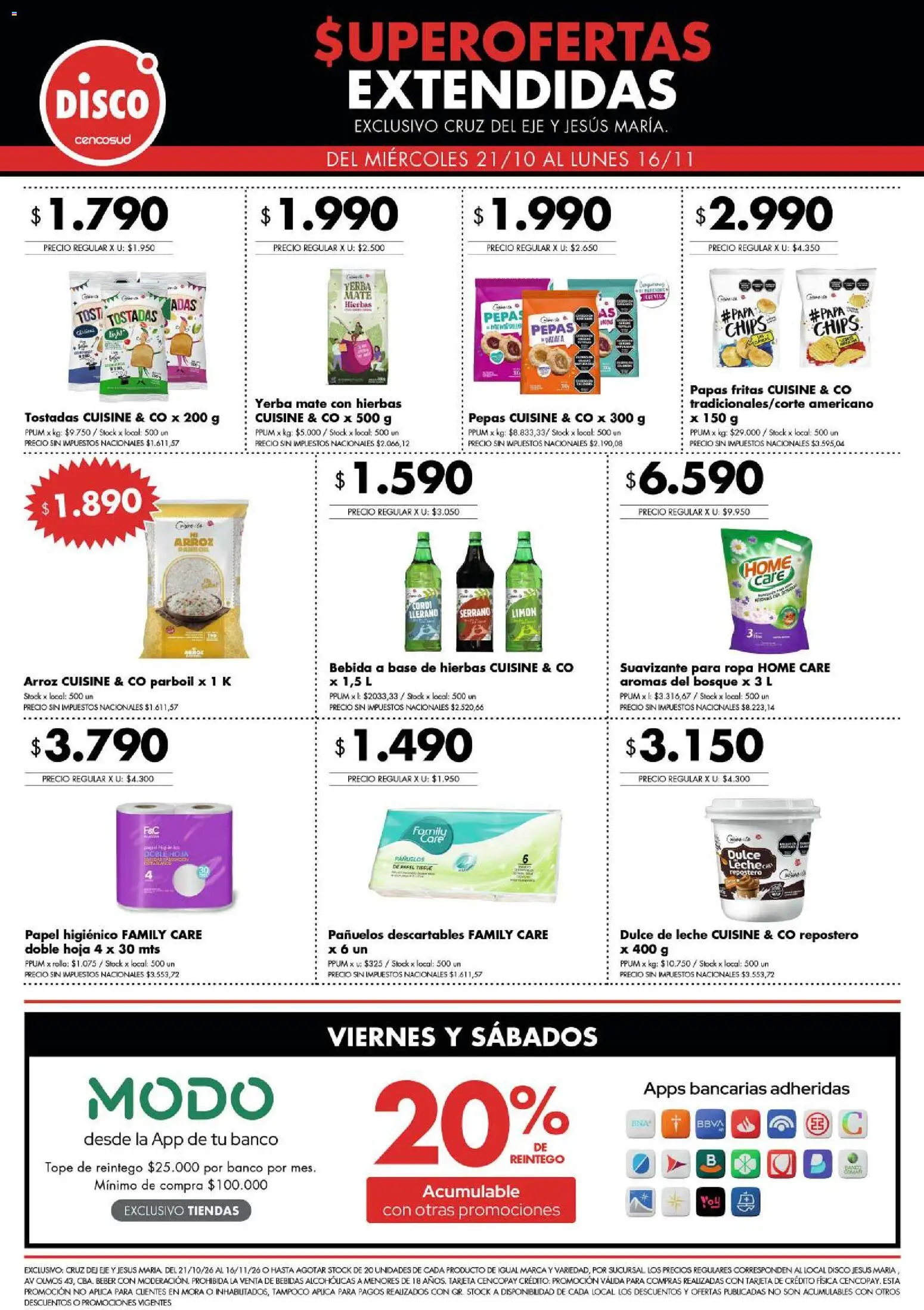 Vista previa del folleto de la tienda Disco válido desde el 21/10/2026 