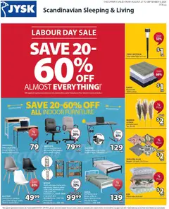 Un aperçu du dépliant JYSK weekly flyer du magasin JYSK est valide à partir 27 août 2026