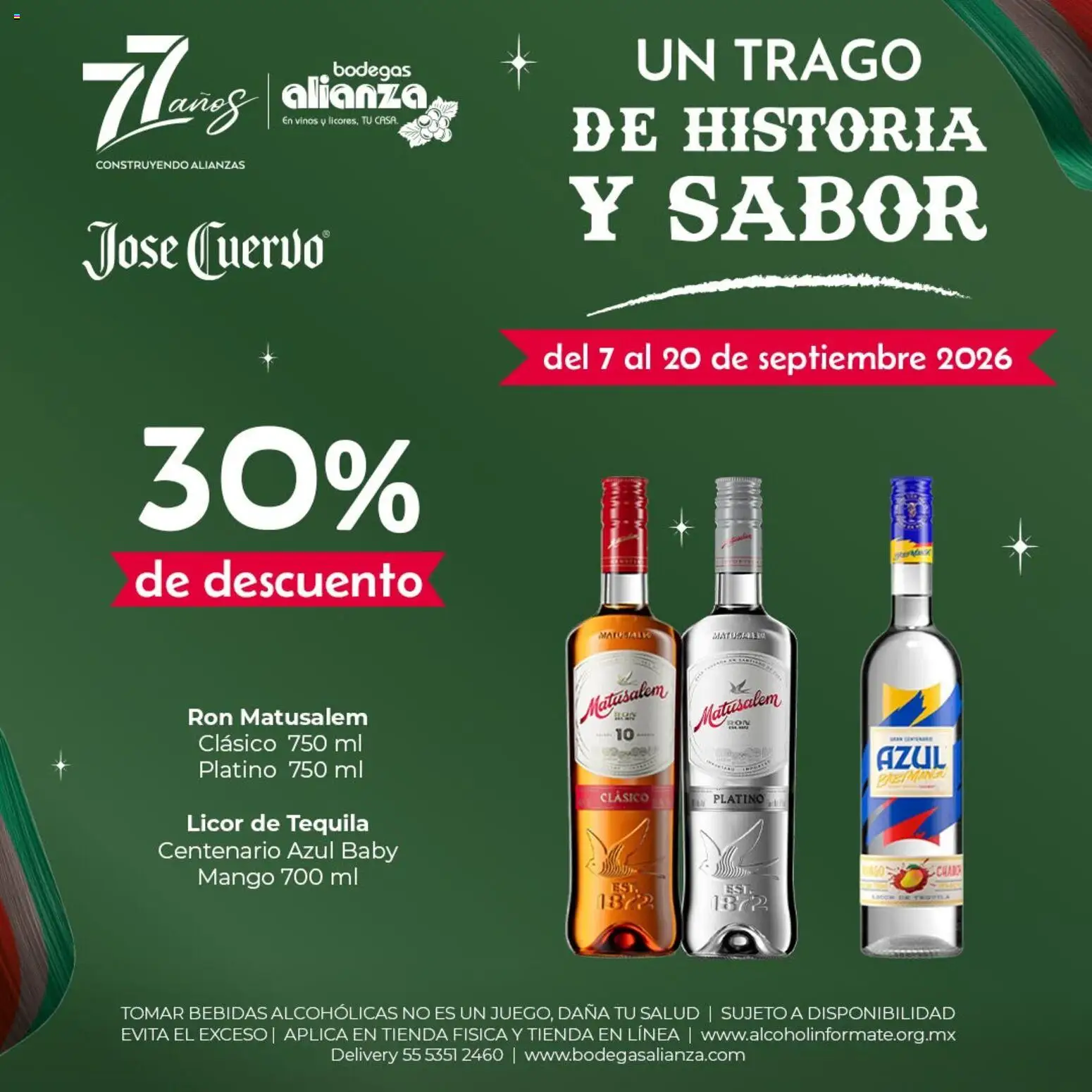 Vista previa las ofertas de la tienda Bodegas Alianza - Bodegas Alianza Aprovecha las promociones de temporada desde el 07/09/2026 