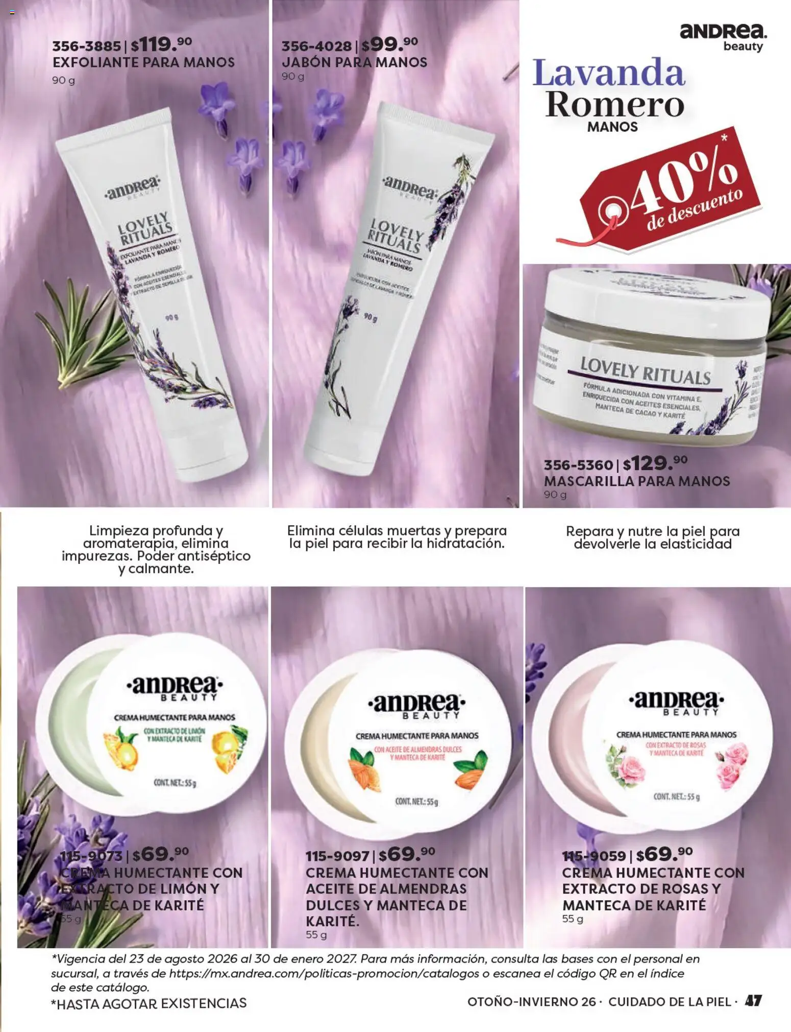 Vista previa las ofertas de la tienda Andrea - Andrea catálogo Beauty desde el 23/08/2026 