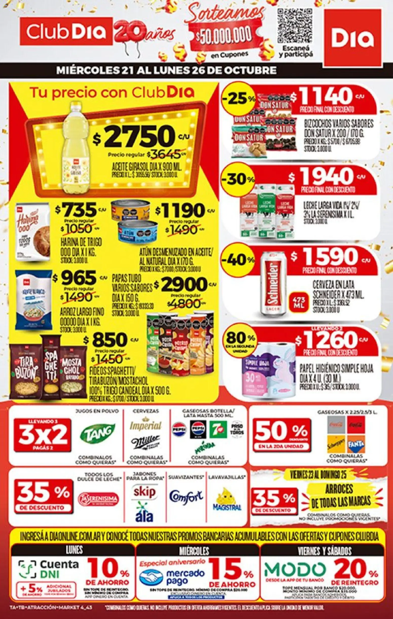 Vista previa del folleto de la tienda Dia válido desde el 21/10/2026 