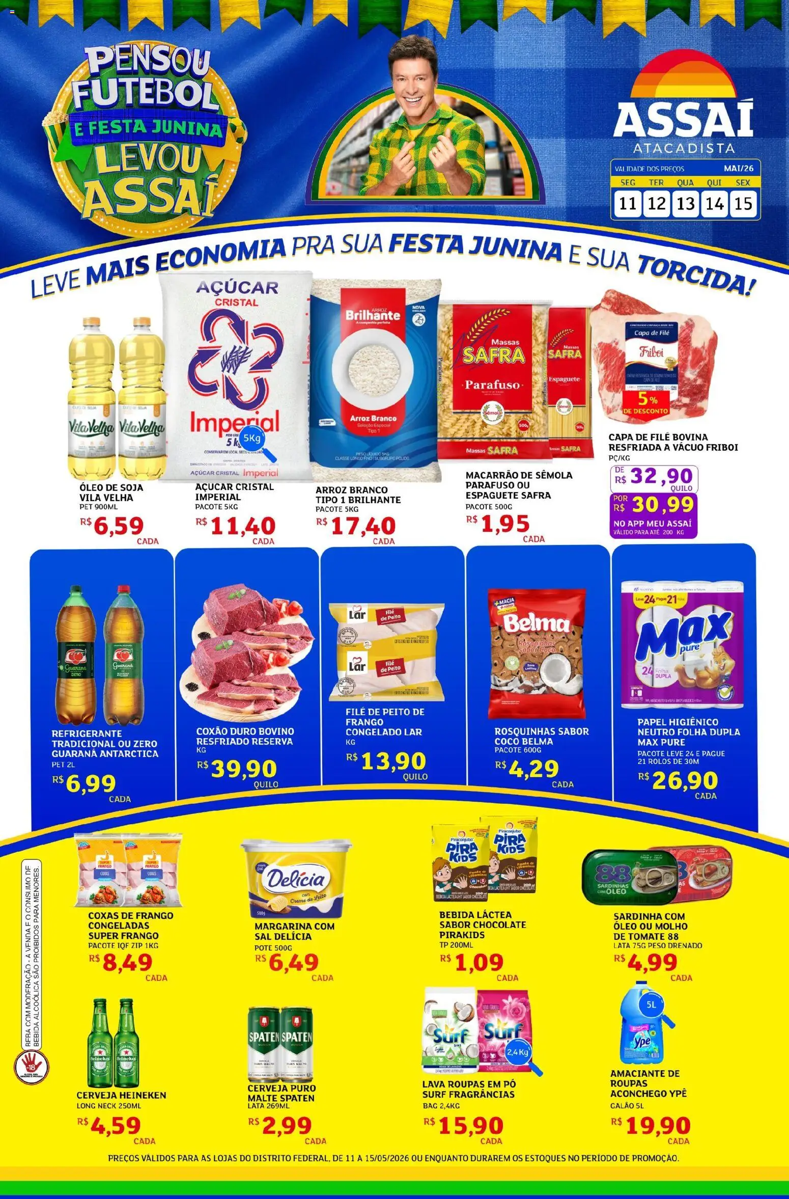 Pré-Visualização do folheto "Assaí Atacadista ofertas - DF" da loja Assaí Atacadista válido a partir de 11/05/2026