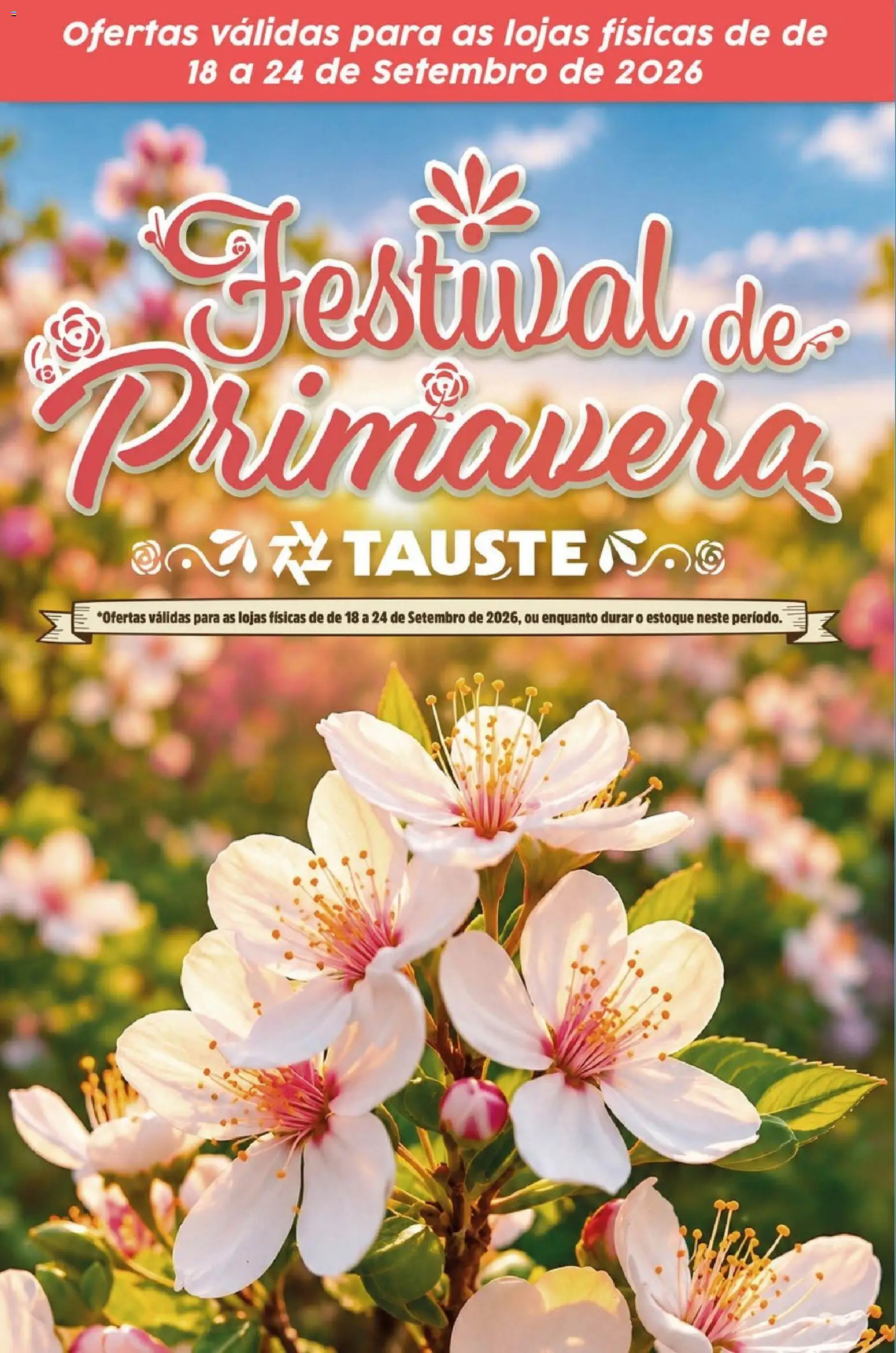 Pré-Visualização do folheto "Tauste ofertas Primavera" da loja Tauste válido a partir de 18/09/2026