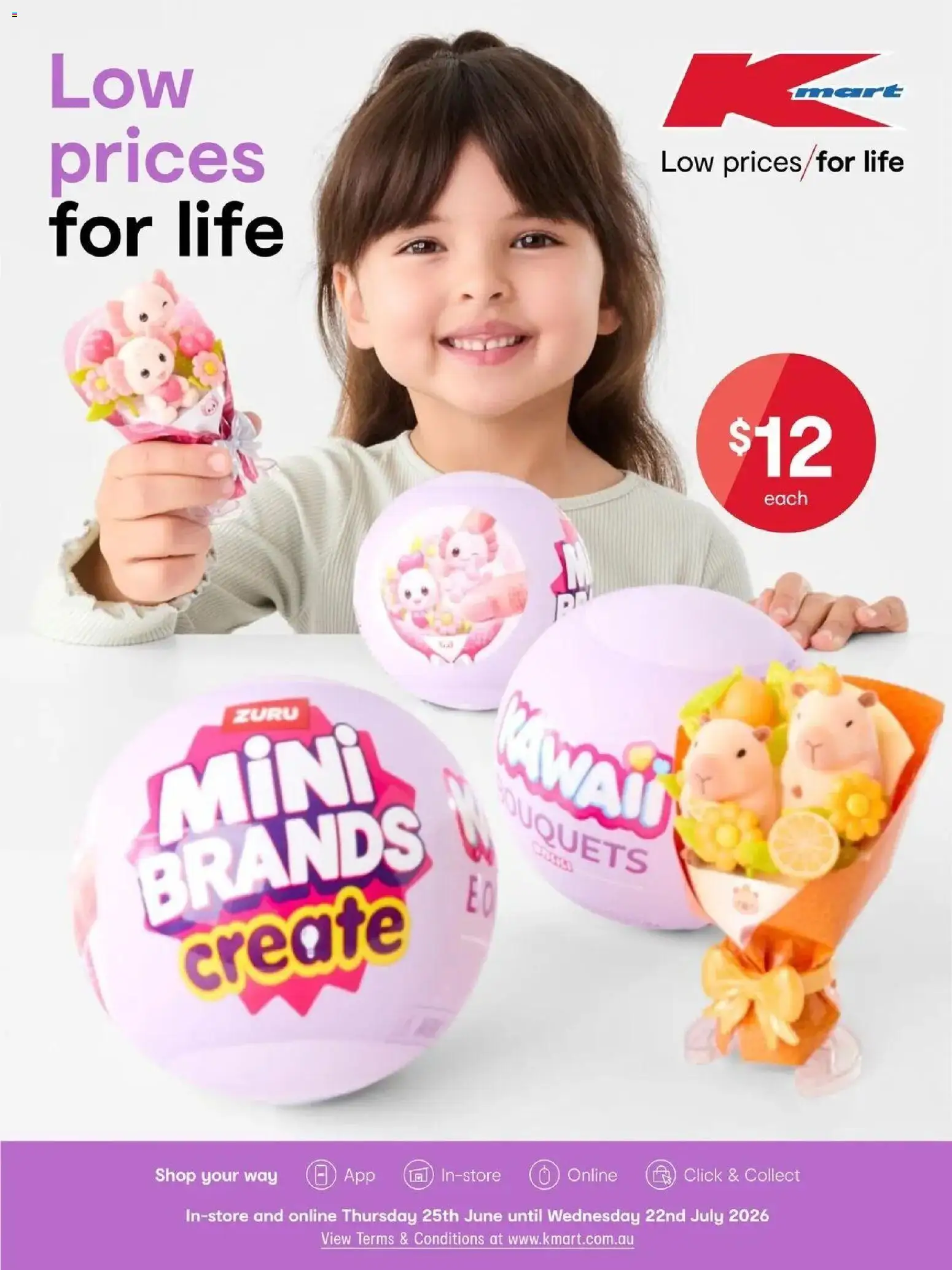 Preview of catalogue School Holidays from shop Kmart valid 24/06/2026
