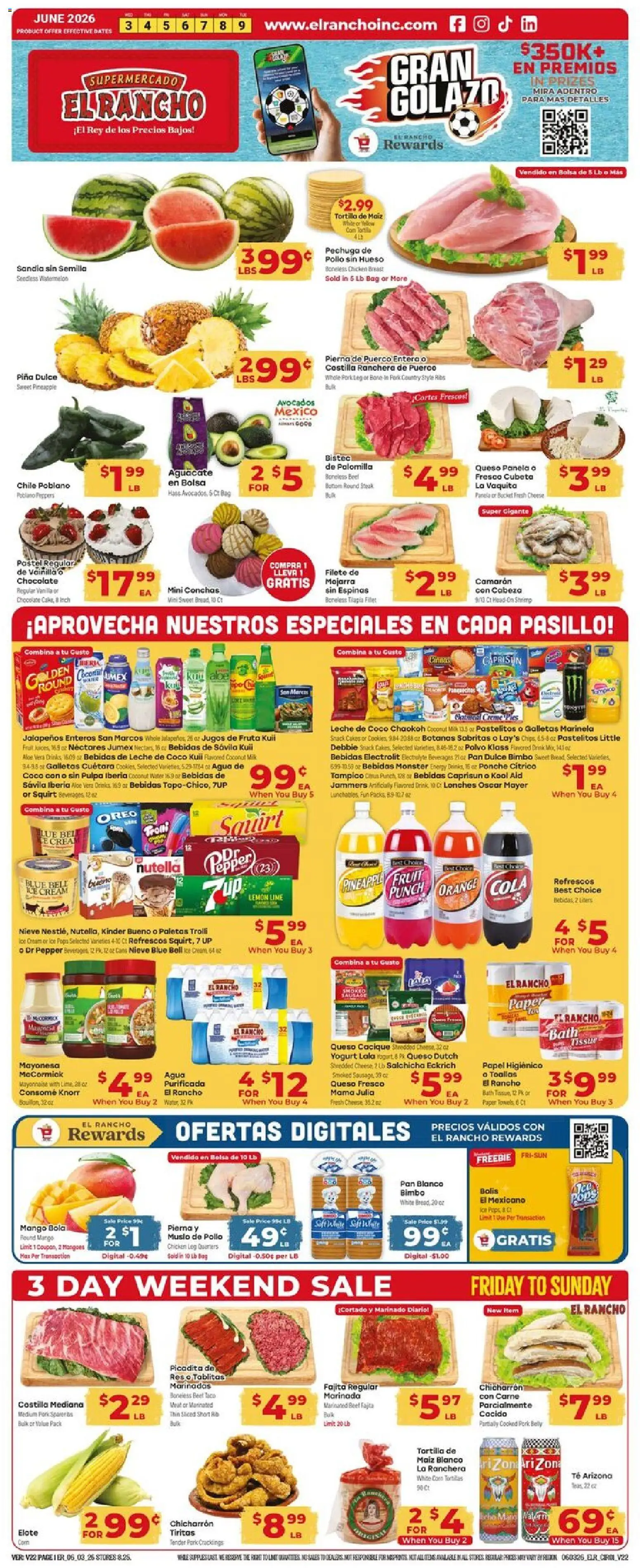 Ad Preview of El Rancho El Rancho Weekly Ad from 06/03/2026