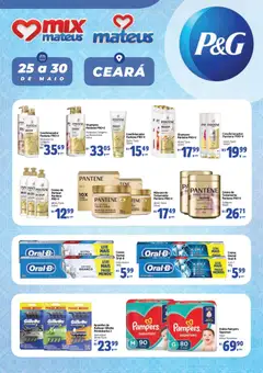 Pré-Visualização do folheto "Mateus ofertas P&G" da loja Mateus válido a partir de 25/05/2026