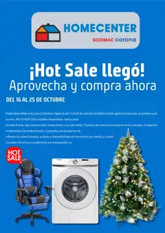  Vista previa del prospecto Homecenter Hot Sale del almacen Homecenter válida del 16/10/2026 al 