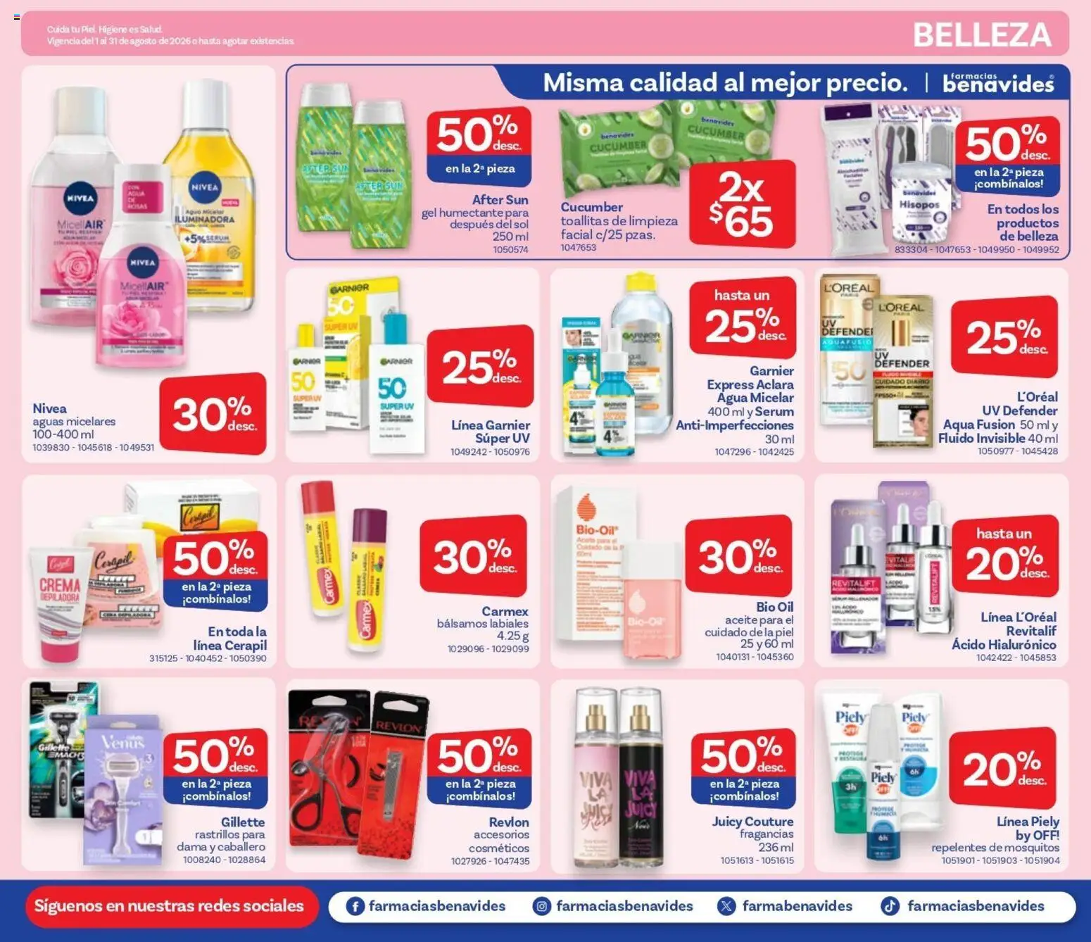 Vista previa las ofertas de la tienda Farmacia Benavides - Farmacia Benavides catálogo desde el 01/08/2026 