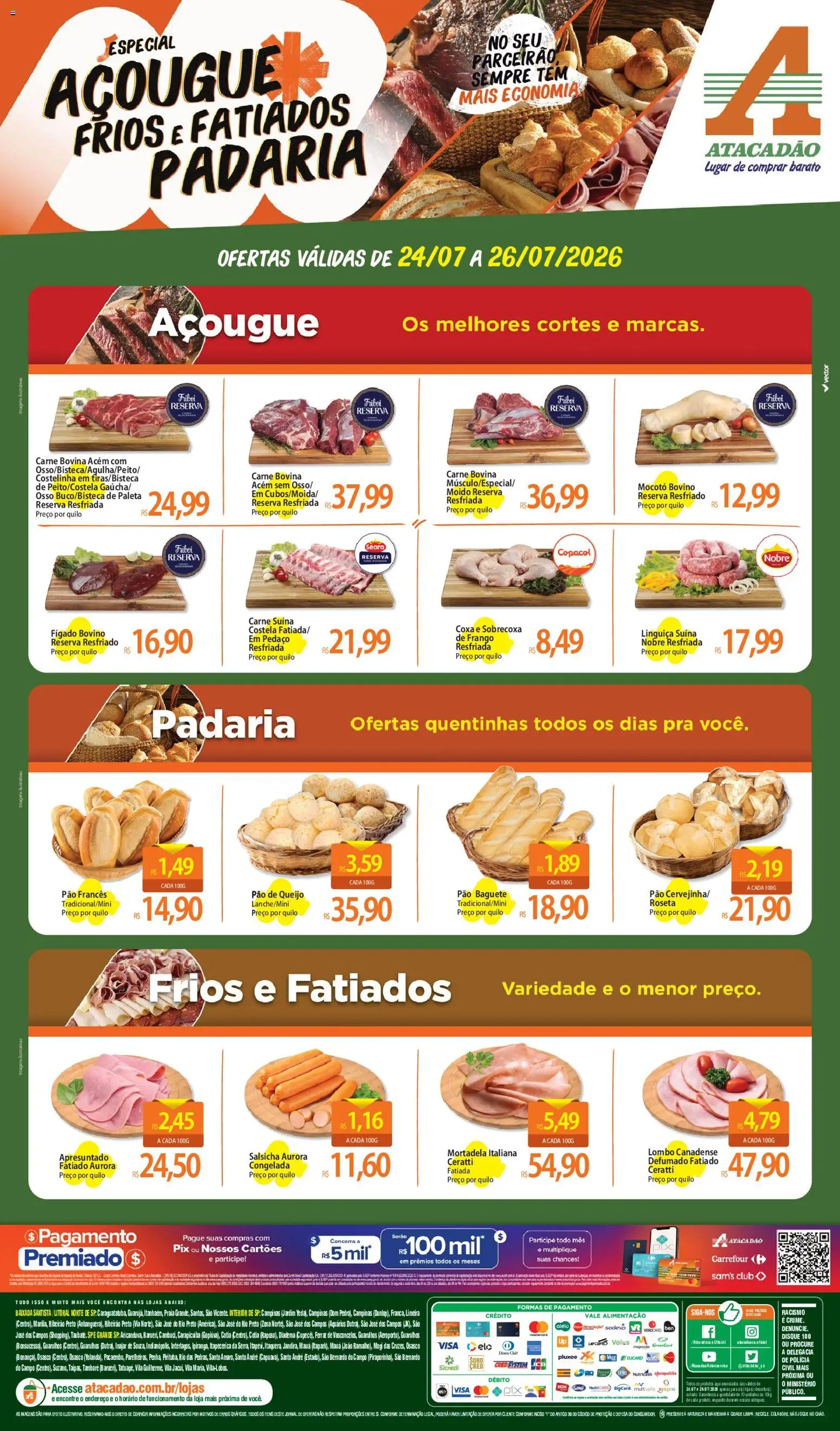 Pré-Visualização do folheto "Atacadão ofertas - SP" da loja Atacadão válido a partir de 24/07/2026