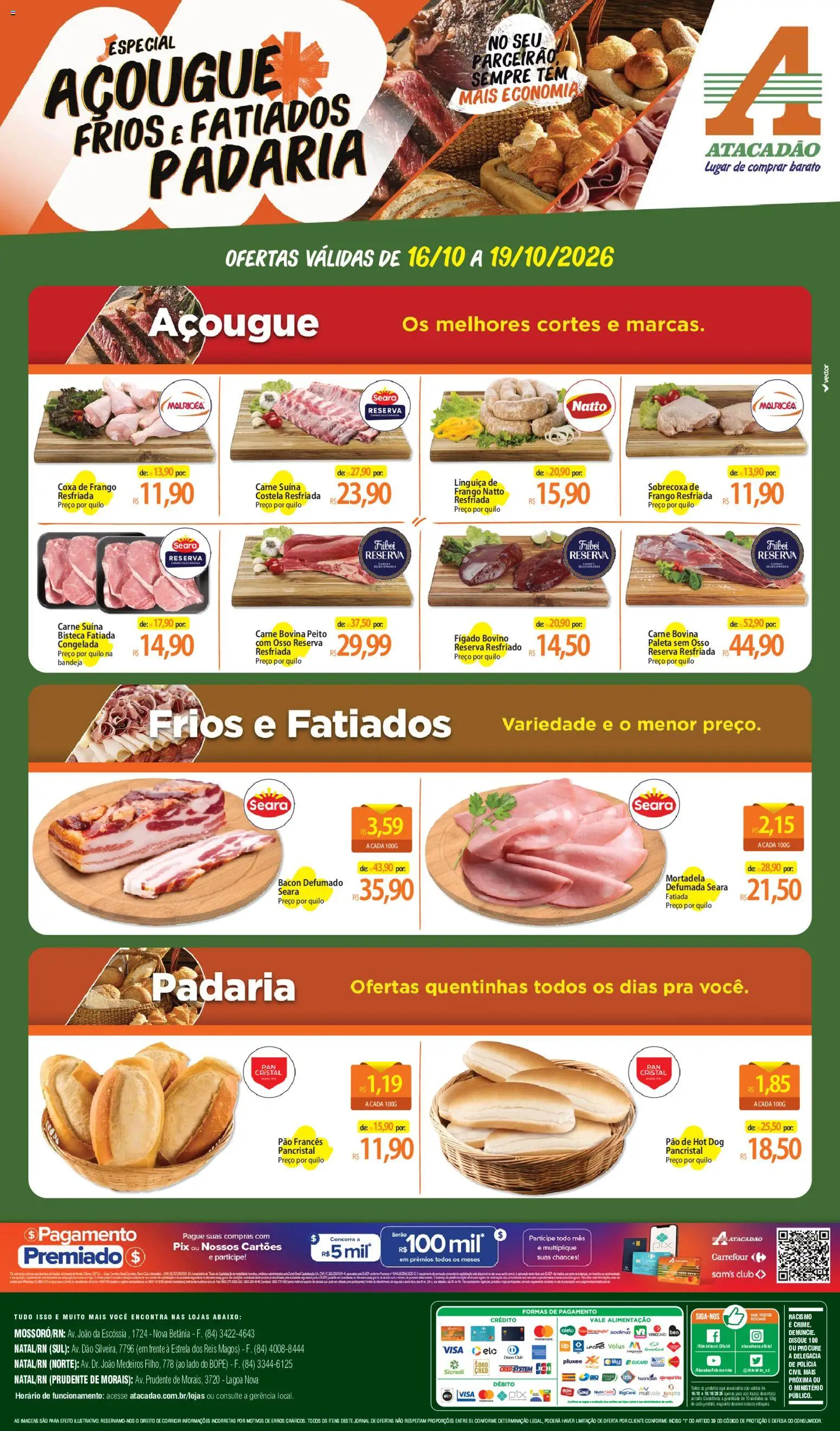 Pré-Visualização do folheto "Atacadão ofertas - RN" da loja Atacadão válido a partir de 16/10/2026