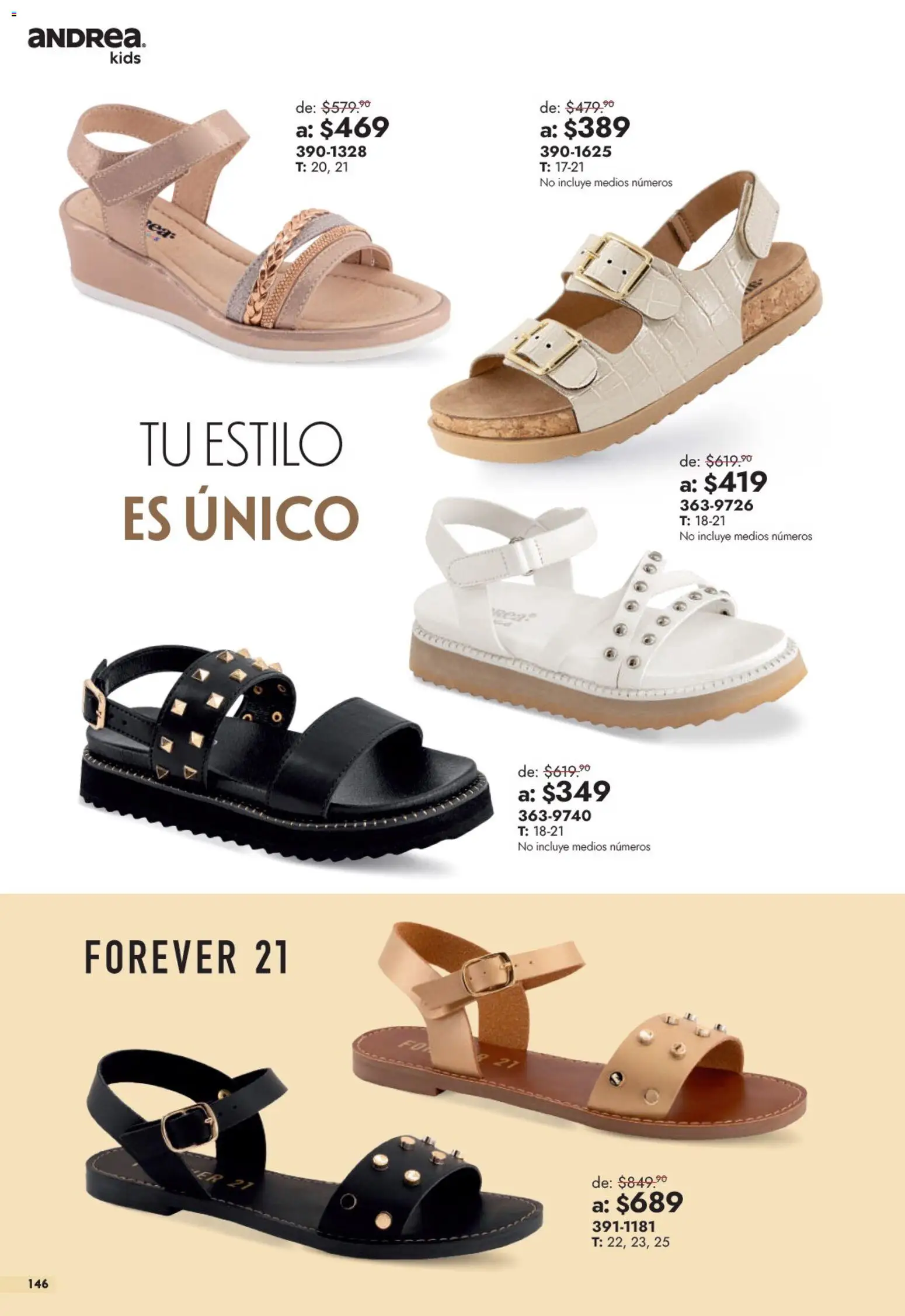 Vista previa las ofertas de la tienda Andrea - Andrea catálogo Outlet desde el 13/09/2026 