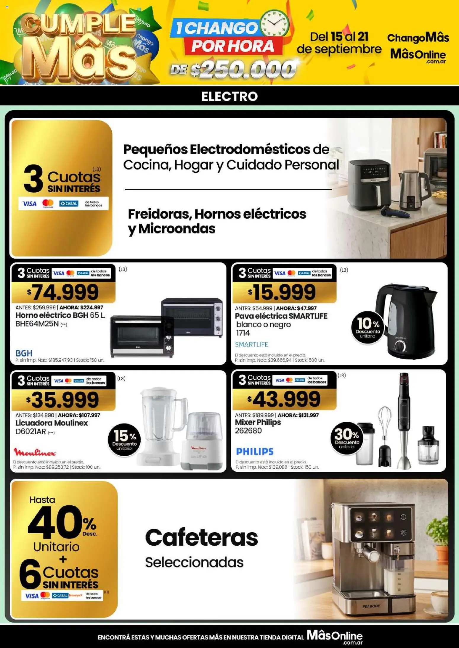 Vista previa del folleto de la tienda Changomas válido desde el 15/09/2026 