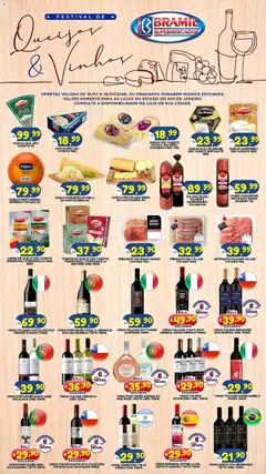 Pré-Visualização do folheto "Bramil Supermercados ofertas Queijos e Vinhos" da loja Bramil Supermercados válido a partir de 16/07/2026