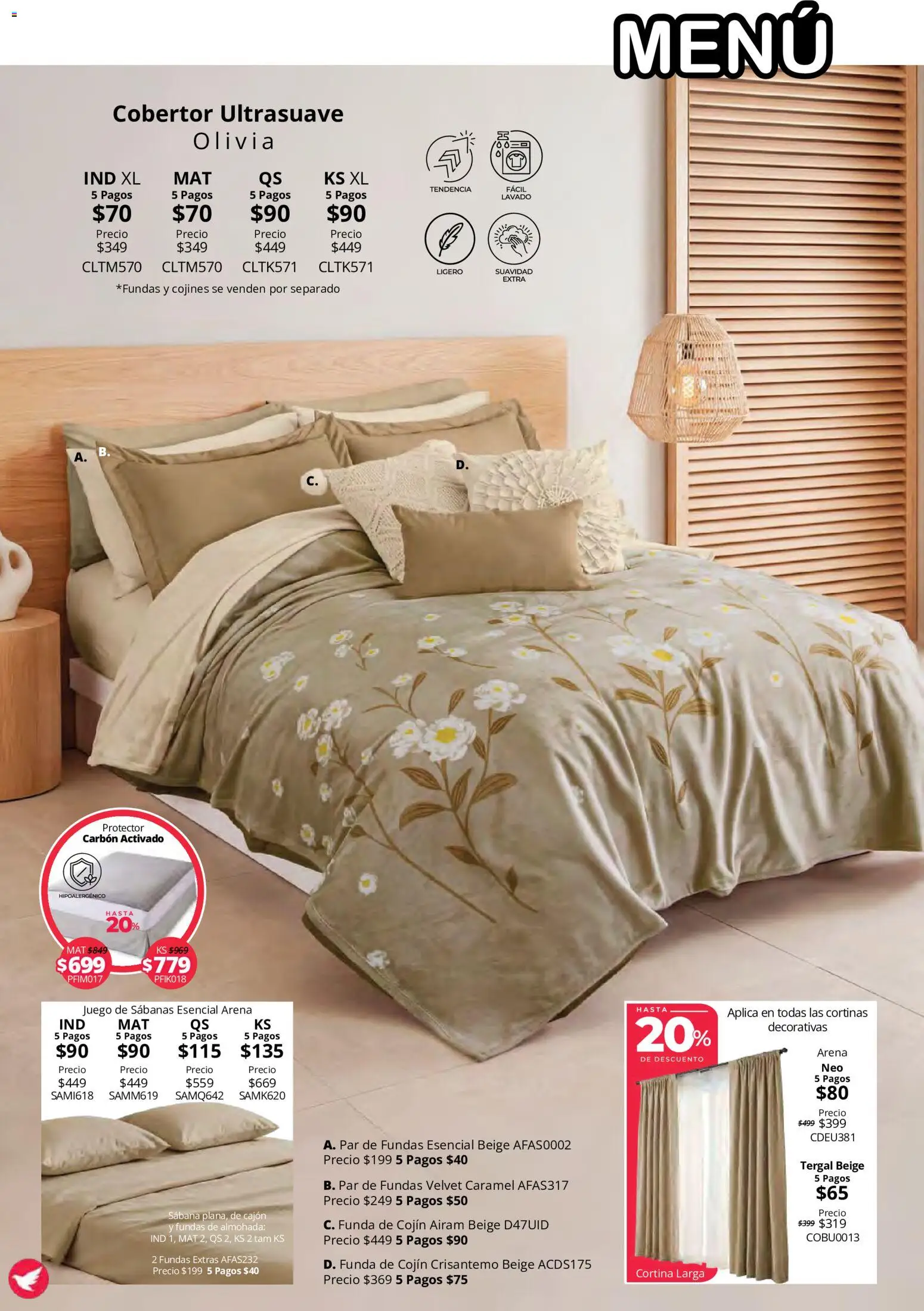 Vista previa las ofertas de la tienda Colchas Concord - Colchas Concord catálogo Colección Cobertor Calor de Hogar desde el 15/10/2026 