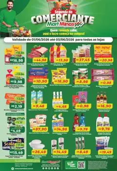 Pré-Visualização do folheto "Mart Minas ofertas Segunda do Comerciante" da loja Mart Minas válido a partir de 01/06/2026