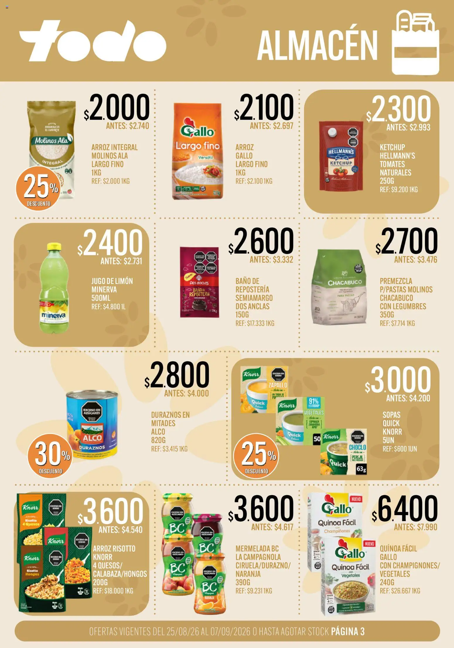 Vista previa del folleto de la tienda Supermercados TODO válido desde el 25/08/2026 
