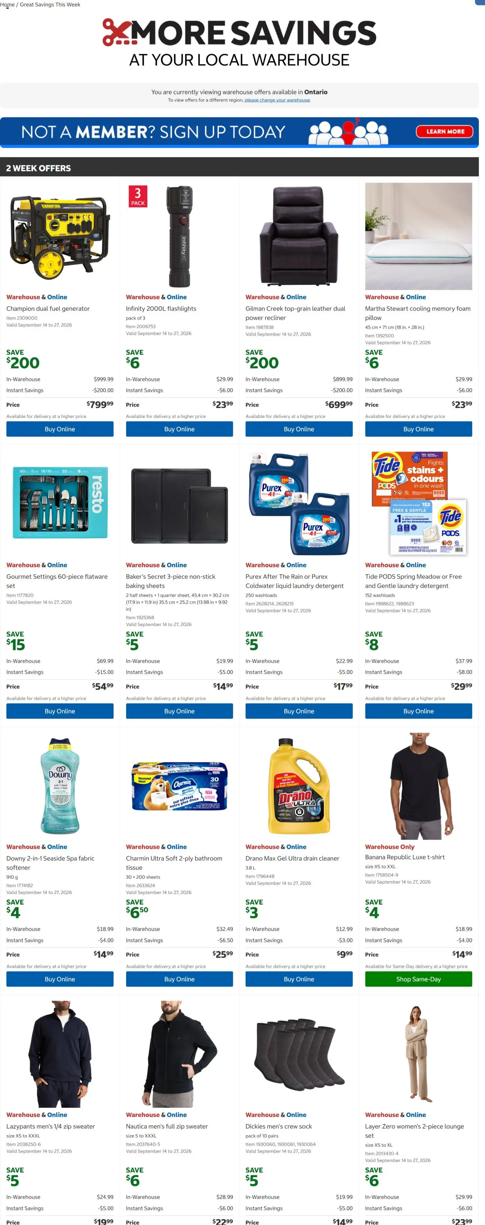 Preview of leaflet Costco weekly flyer from shop Costco is valid from Sep 14, 2026