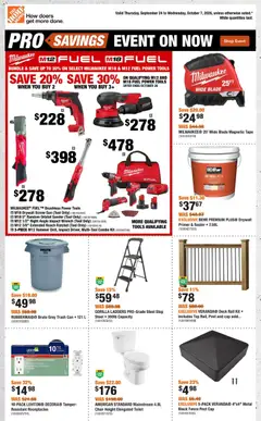 Un aperçu du dépliant Home Depot weekly flyer / circulaire du magasin Home Depot est valide à partir 24 sept. 2026