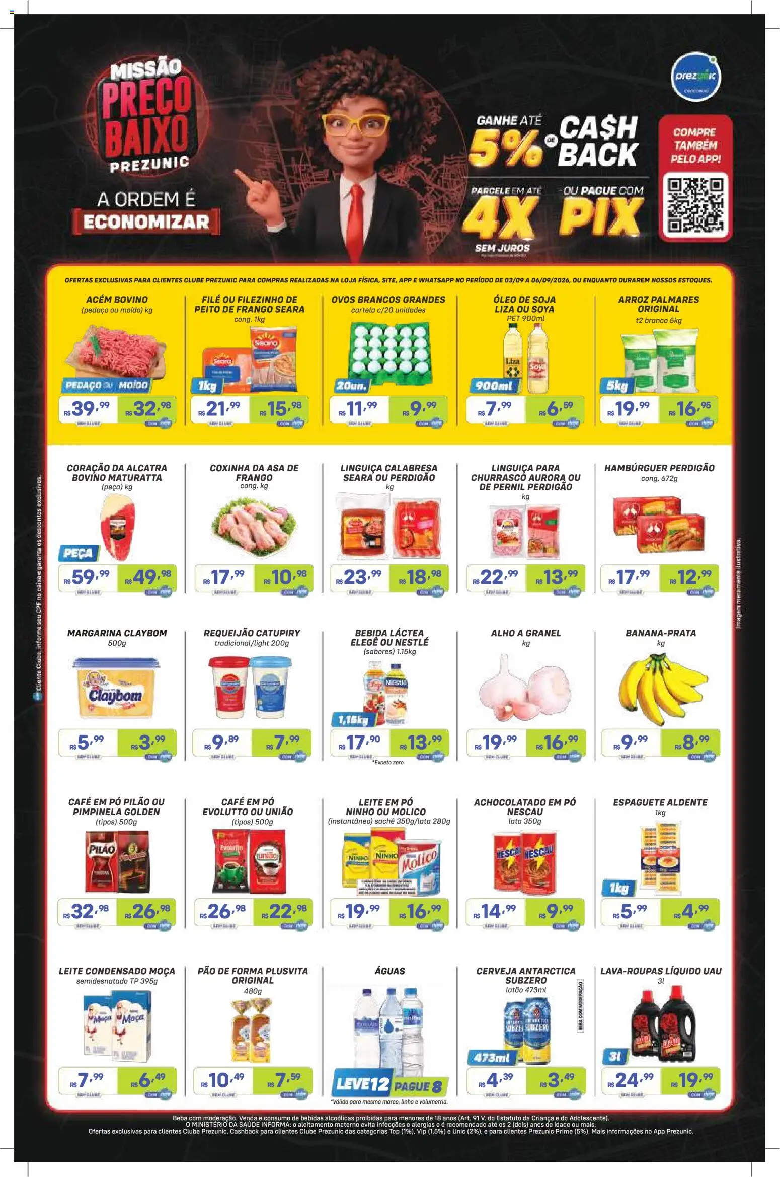 Pré-Visualização do folheto "Prezunic ofertas" da loja Prezunic válido a partir de 03/09/2026