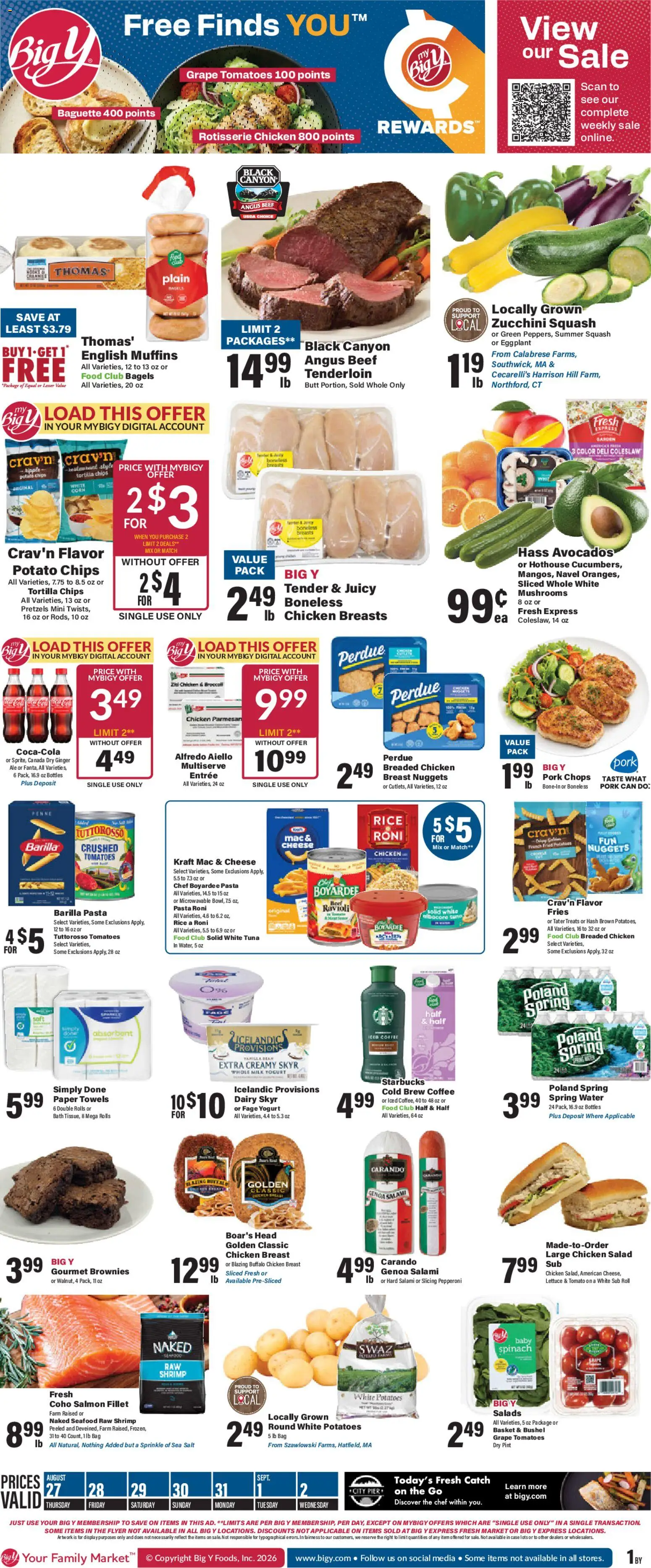 Ad Preview of Big Y Big Y Weekly Ad from 08/27/2026