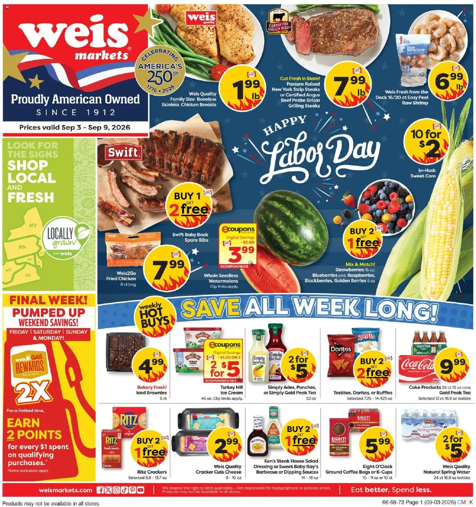 Ad Preview of Weis Weis Weekly Ad from 09/03/2026