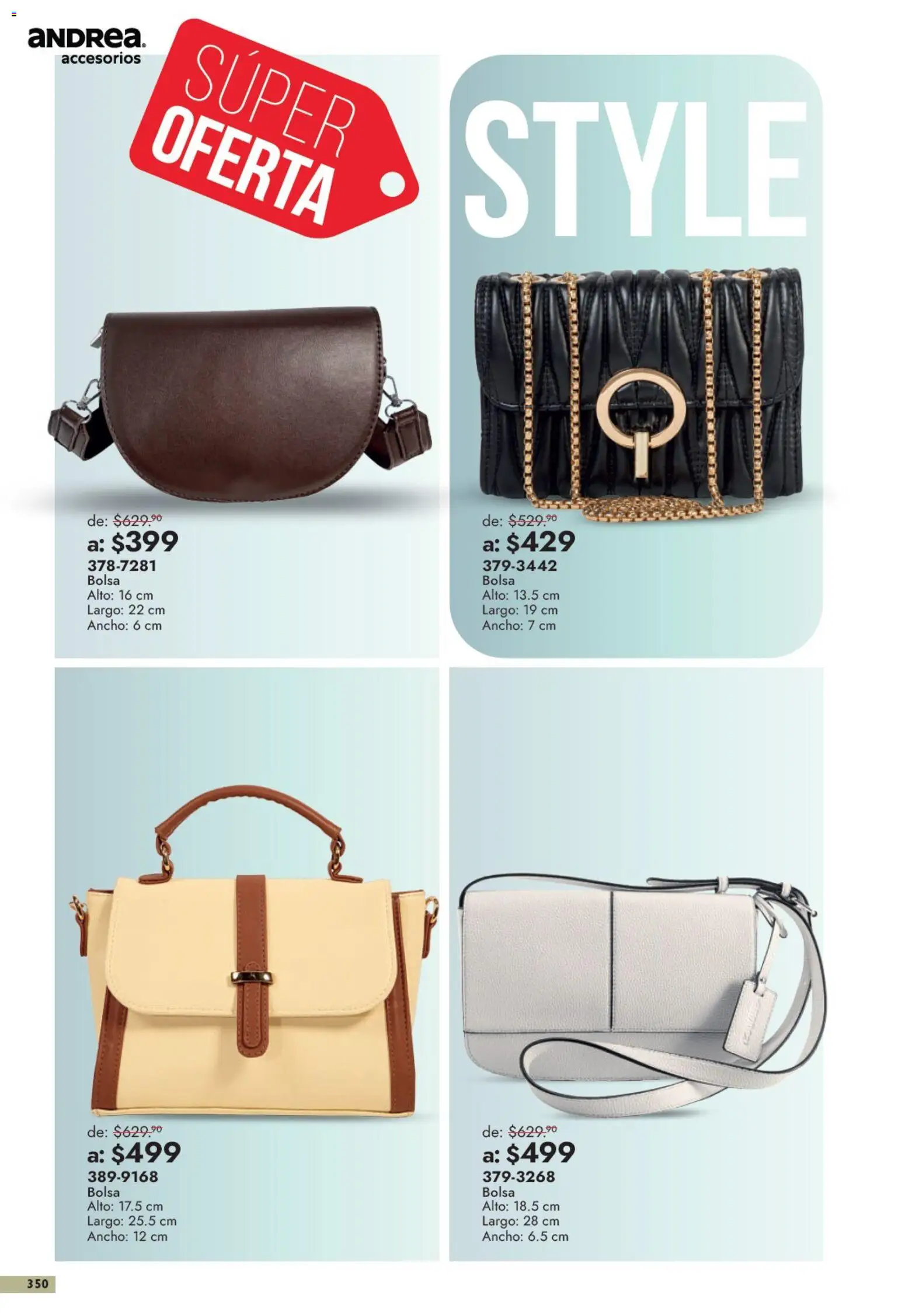 Vista previa las ofertas de la tienda Andrea - Andrea catálogo Outlet desde el 13/09/2026 
