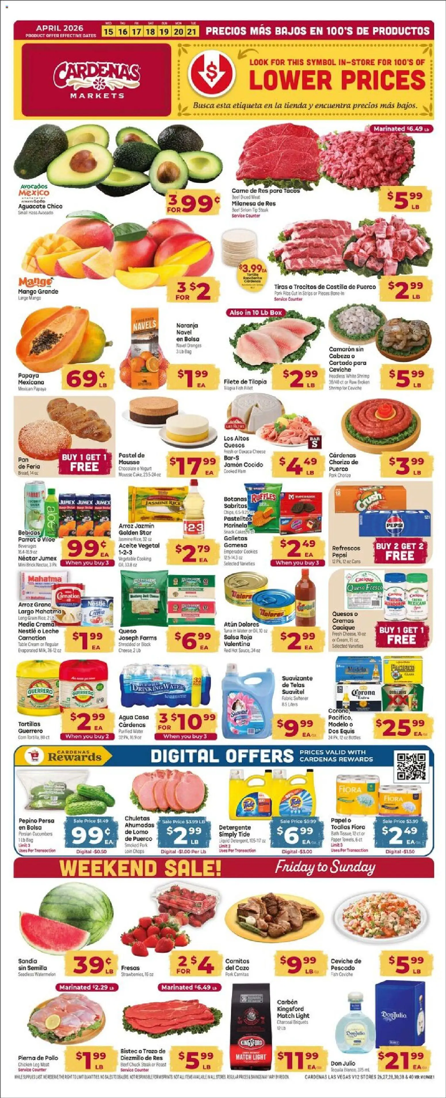 Ad Preview of Cardenas Cardenas Weekly Ad - NV from 04/15/2026