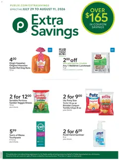 Ad Preview of Publix Publix Extra Savings from 07/29/2026