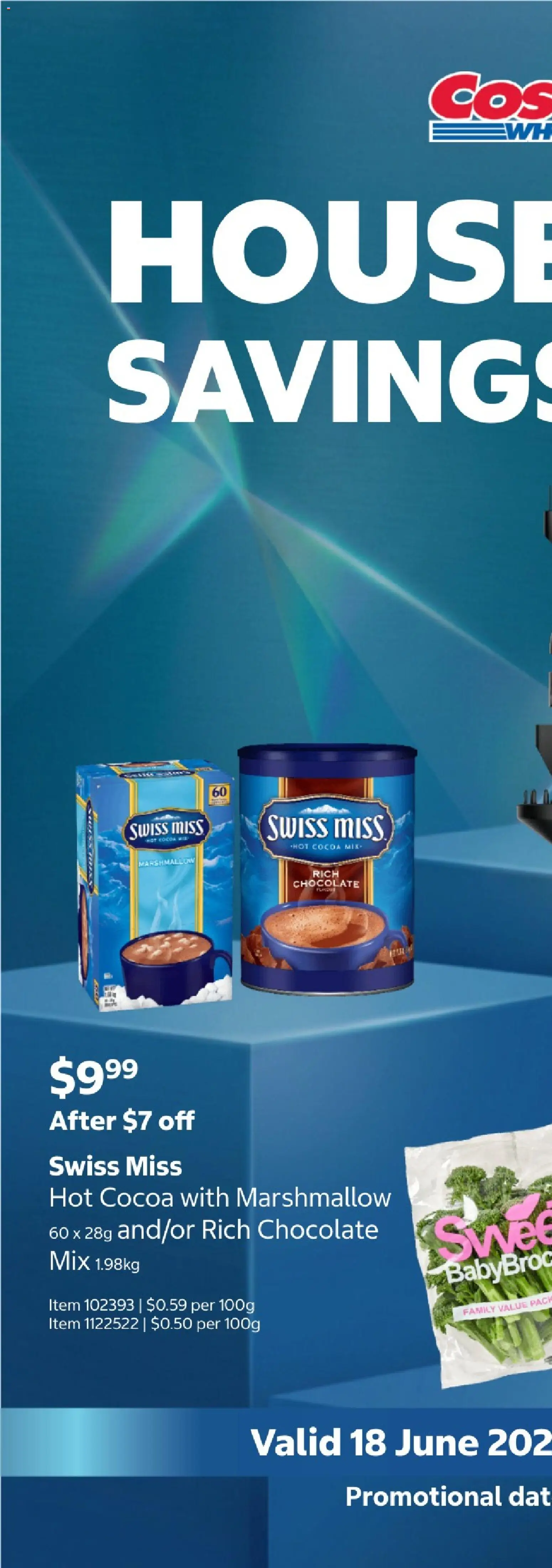 Preview of catalogue Costco Household savings event from shop Costco valid 18/06/2026 - Cocoa, Chocolate