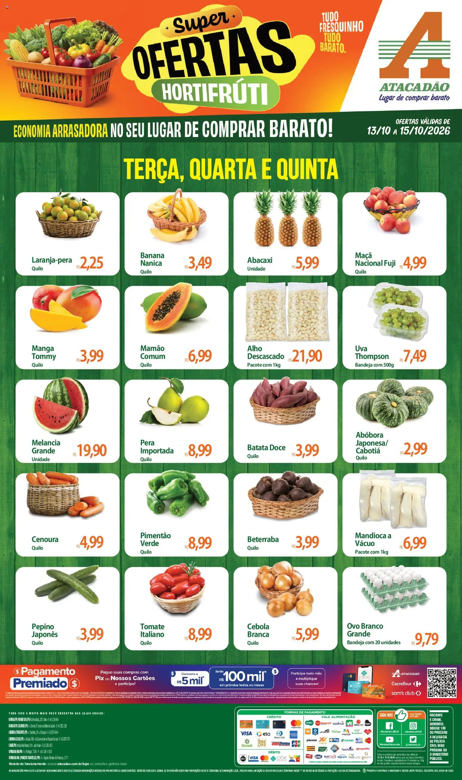 Pré-Visualização do folheto "Atacadão ofertas - PR" da loja Atacadão válido a partir de 13/10/2026