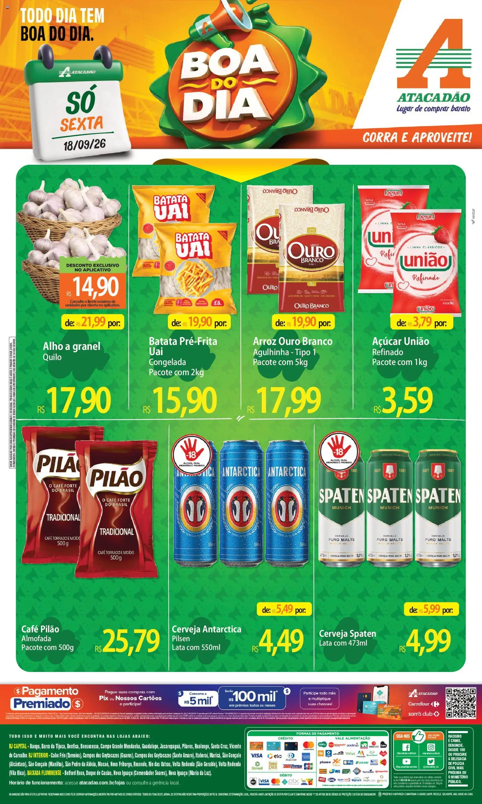 Pré-Visualização do folheto "Atacadão ofertas - RJ" da loja Atacadão válido a partir de 18/09/2026