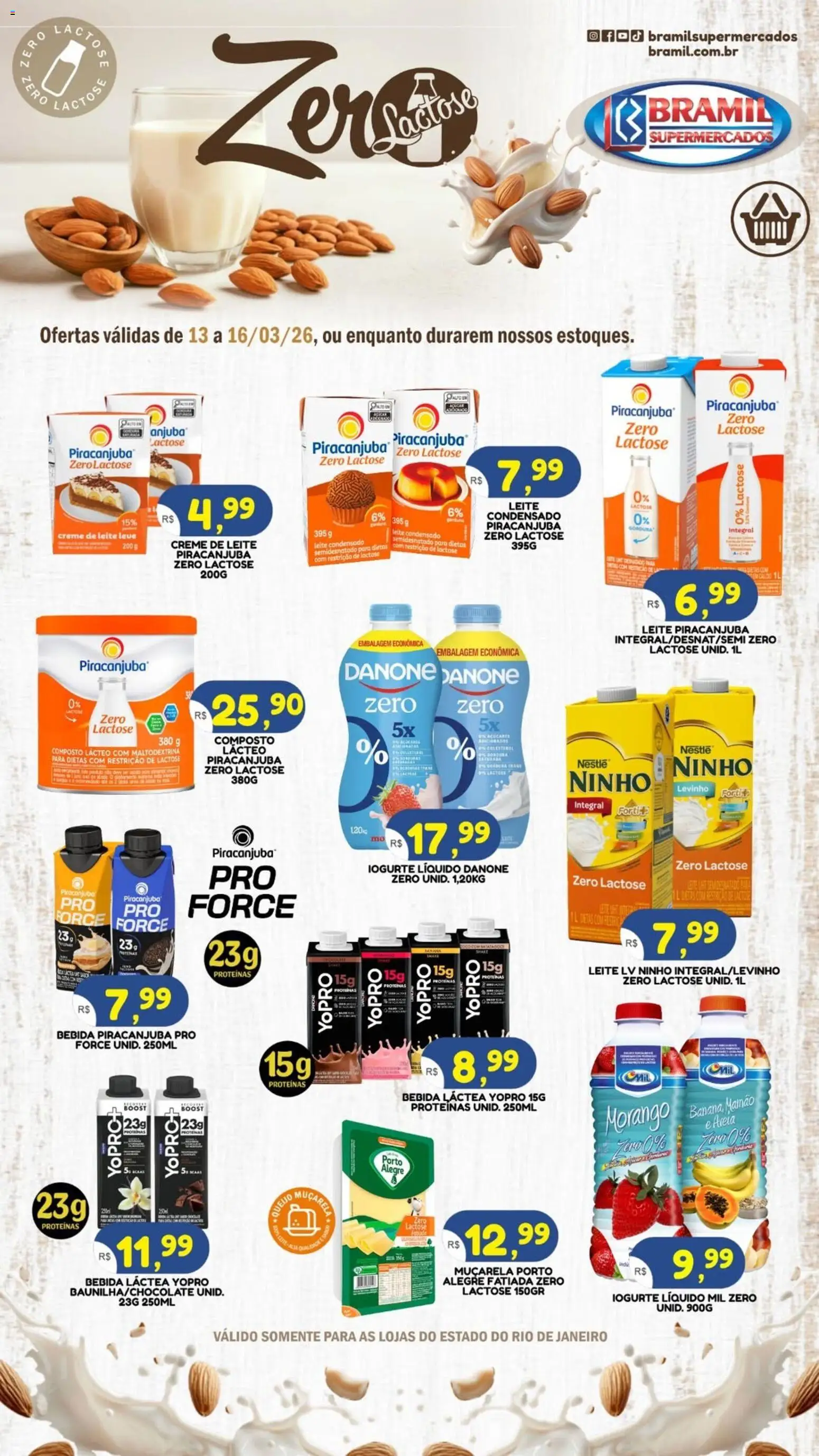 Bramil Supermercados Bramil Supermercados ofertas Zero Lactose (de 13 ...