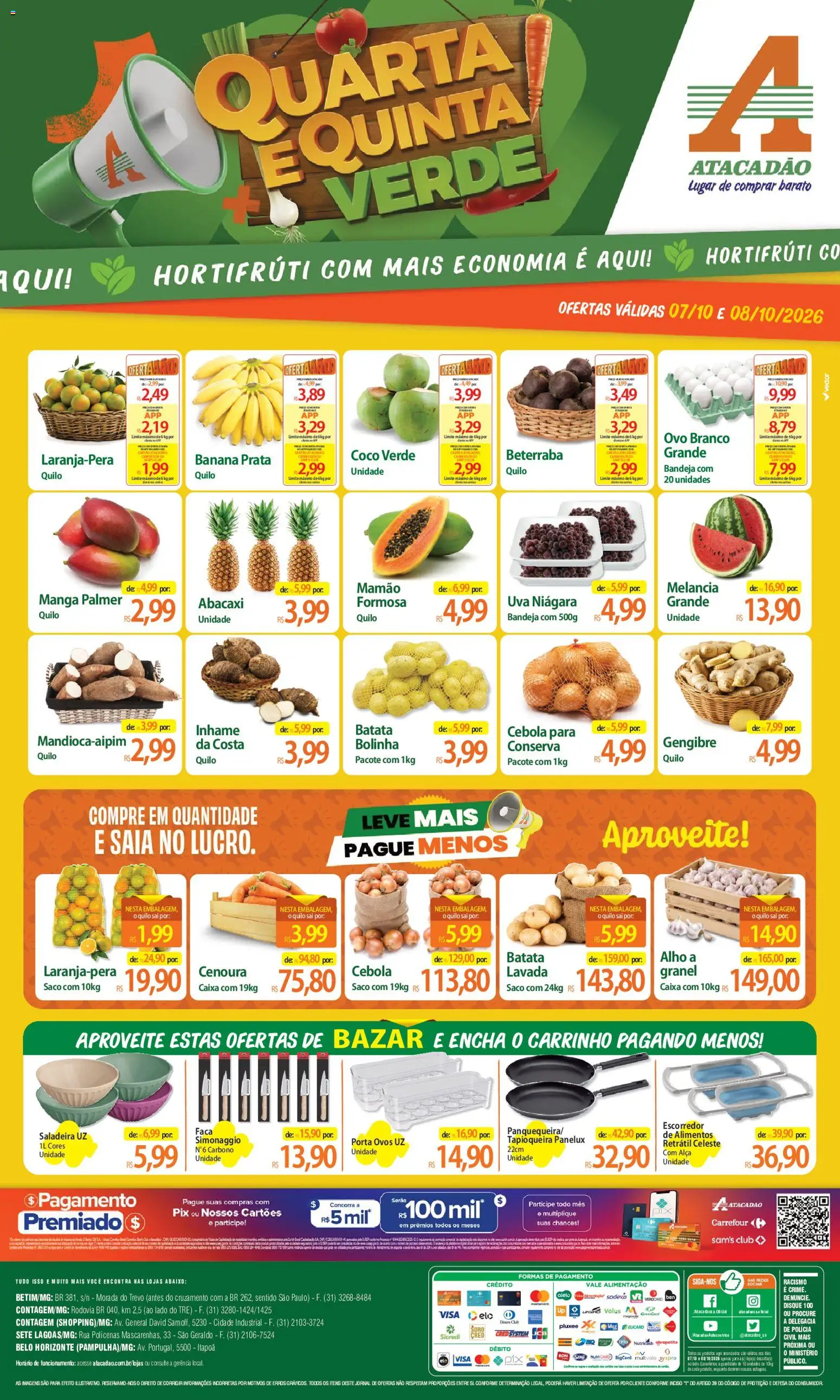 Pré-Visualização do folheto "Atacadão ofertas - MG" da loja Atacadão válido a partir de 07/10/2026