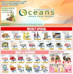 Un aperçu du dépliant Oceans weekly flyer - Mississauga du magasin Oceans est valide à partir 12 juin 2026