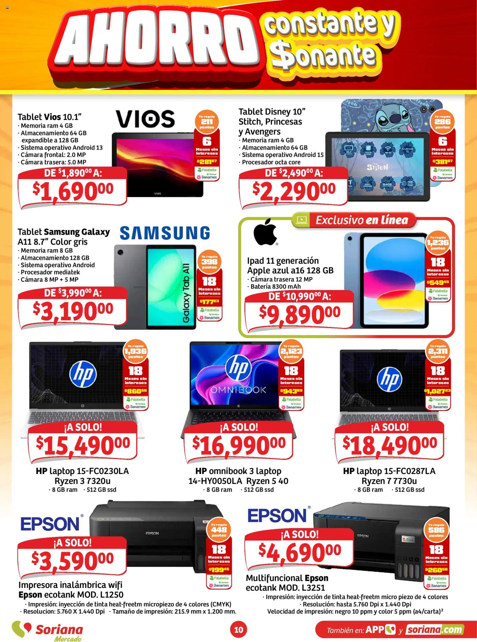 Vista previa las ofertas de la tienda Soriana - Soriana folleto Ahorro constante y sonante desde el 23/10/2026 