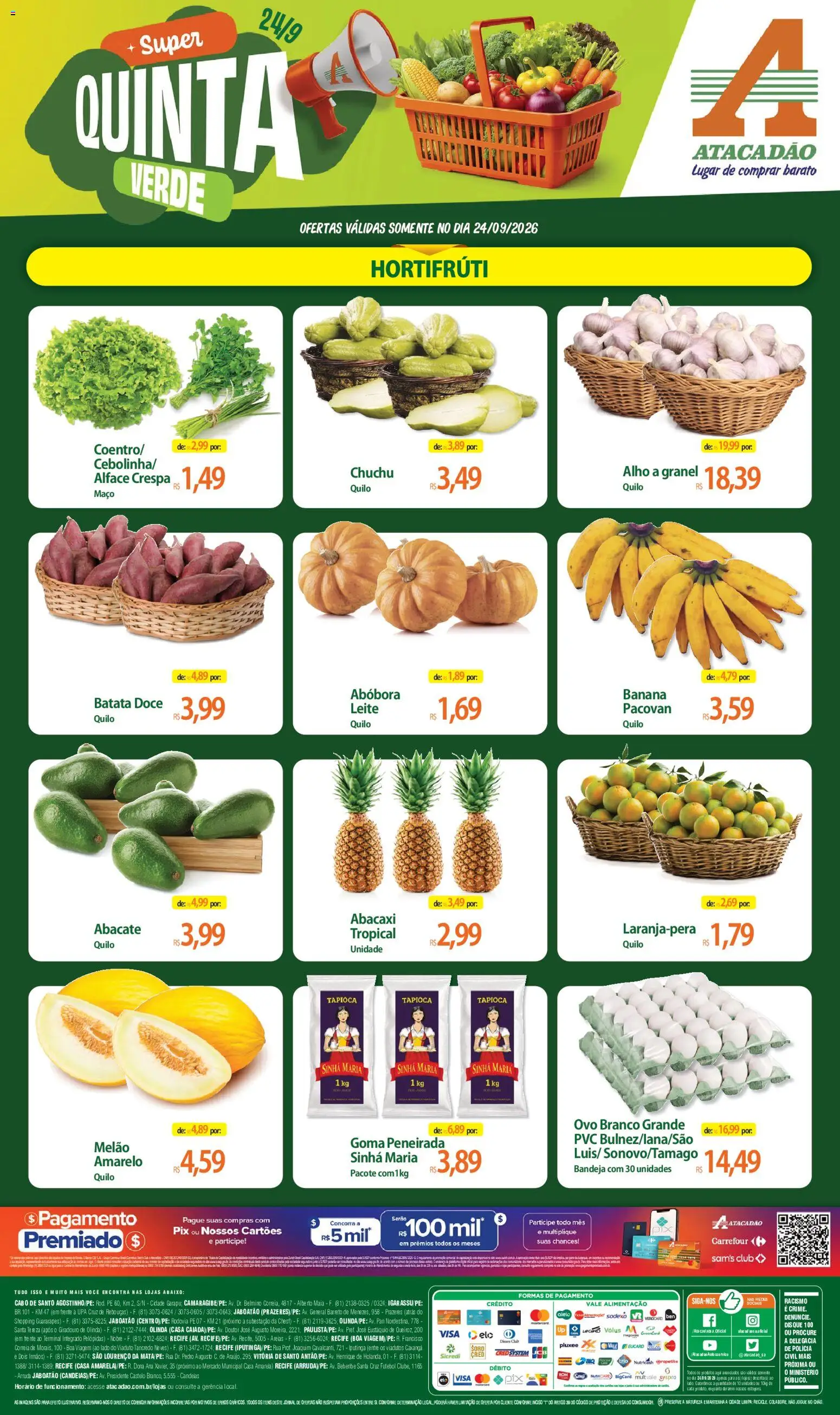 Pré-Visualização do folheto "Atacadão ofertas - PE" da loja Atacadão válido a partir de 24/09/2026