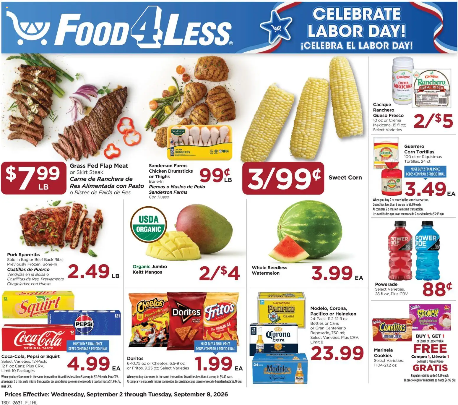Ad Preview of Food 4 Less Food 4 Less Weekly Ad from 09/02/2026