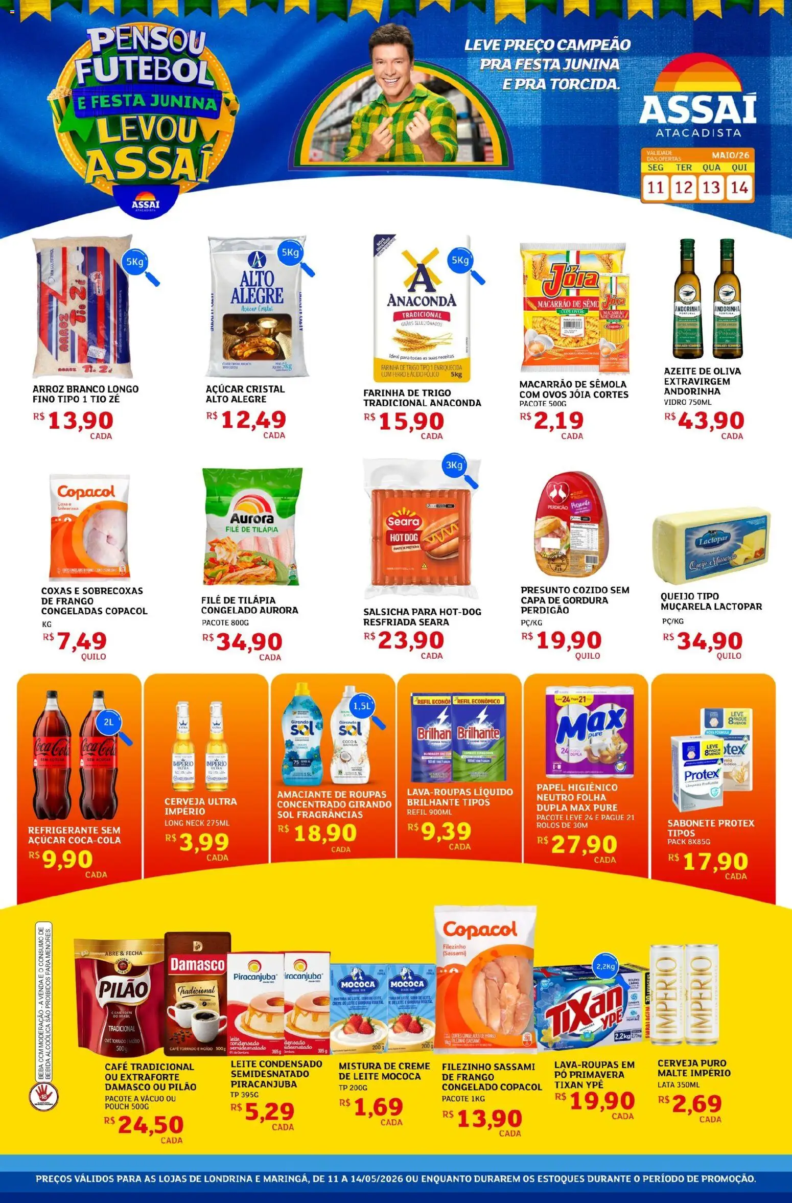 Pré-Visualização do folheto "Assaí Atacadista ofertas - PR" da loja Assaí Atacadista válido a partir de 11/05/2026