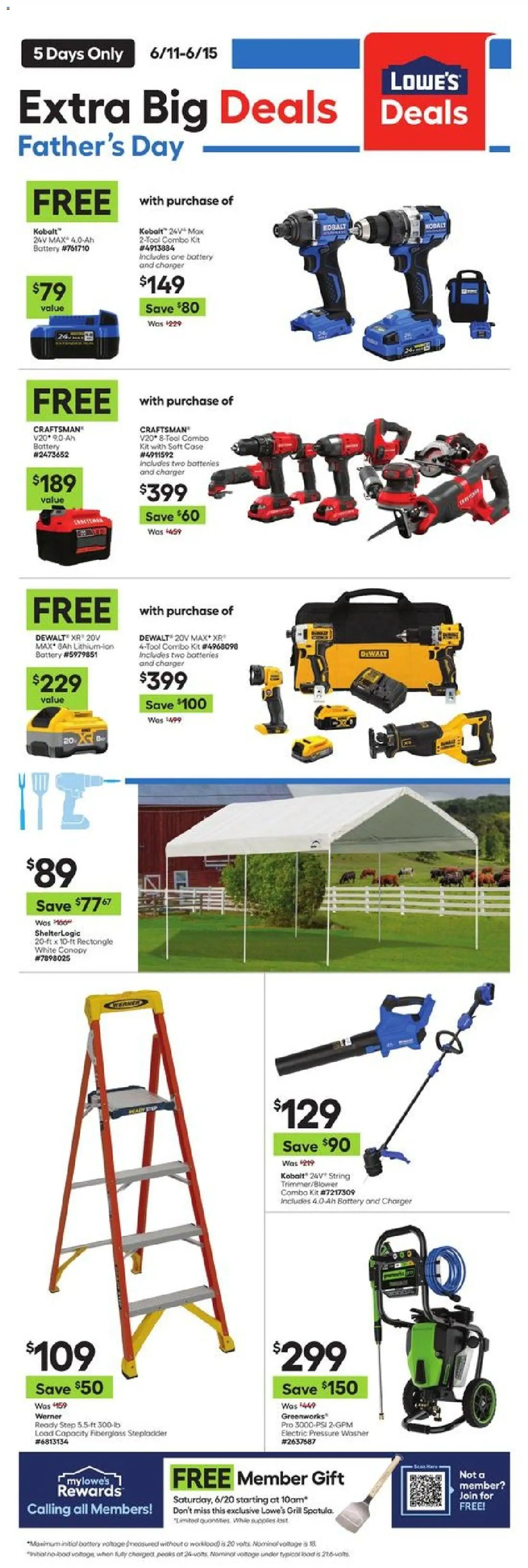 Ad Preview of Lowe's Lowe's Weekly Ad from 06/11/2026