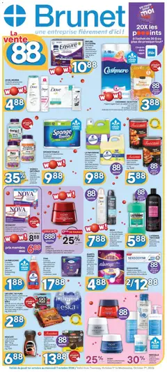 Preview of leaflet Brunet weekly flyer / circulaire from shop Brunet is valid from Oct 01, 2026