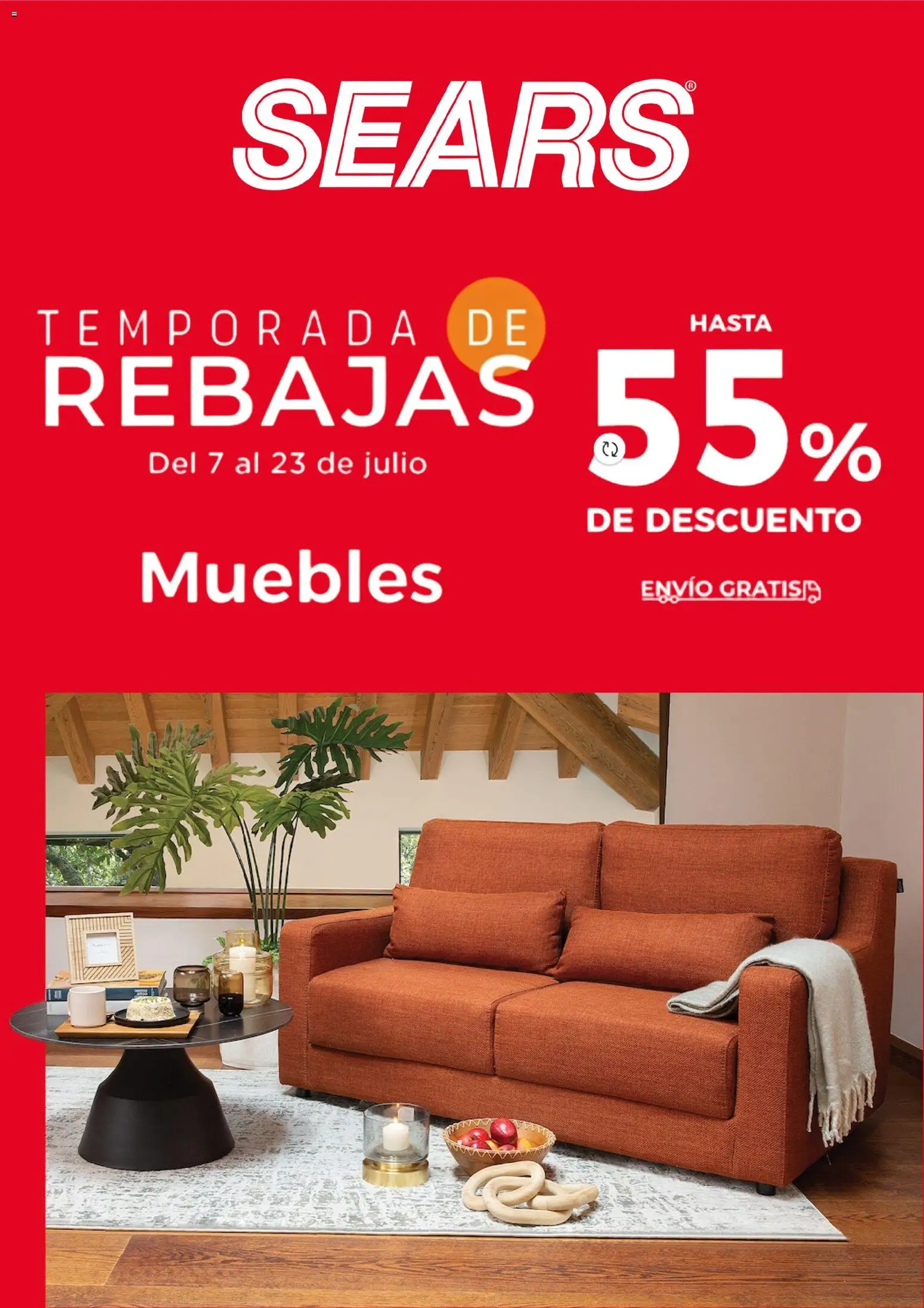 Vista previa las ofertas de la tienda Sears - Sears promociones desde el 07/07/2026 