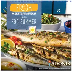 Preview of leaflet Adonis flyer - Fresh Mediterranean from shop Adonis is valid from May 21, 2026