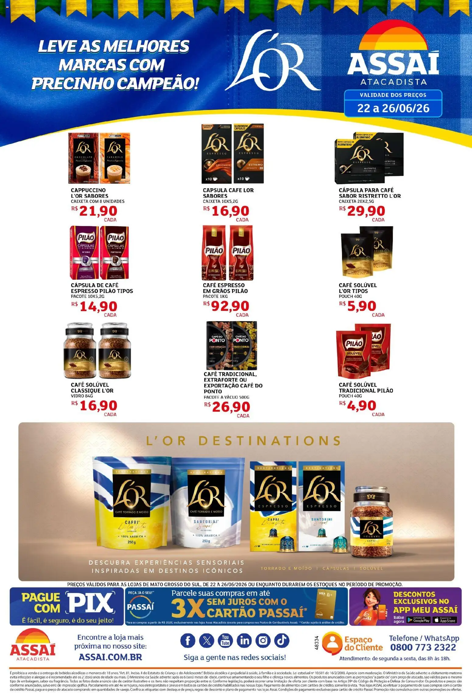 Pré-Visualização do folheto "Assaí Atacadista ofertas - MS" da loja Assaí Atacadista válido a partir de 22/06/2026
