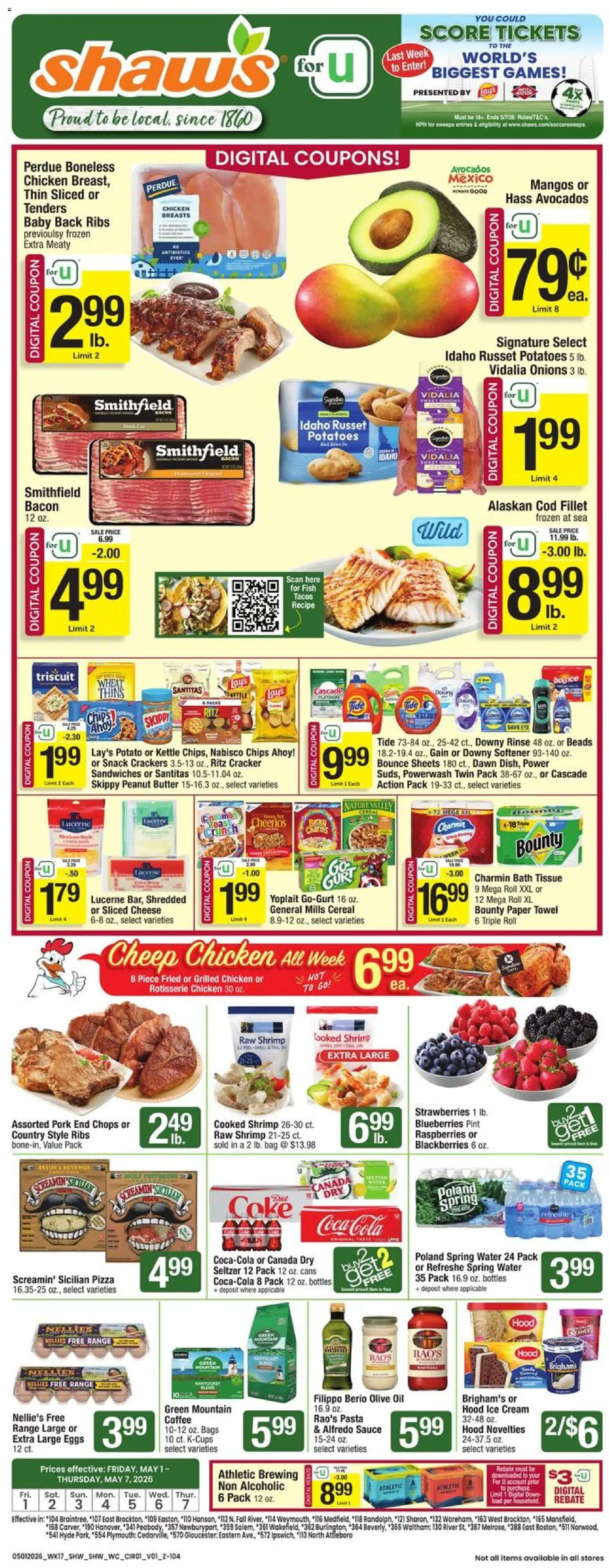 Ad Preview of Shaw's Shaw's Weekly Ad from 05/01/2026