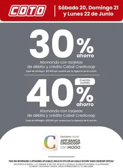 Vista previa del folleto de la tienda Coto válido desde el 20/06/2026 